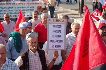 Historical demonstration in Lisbon