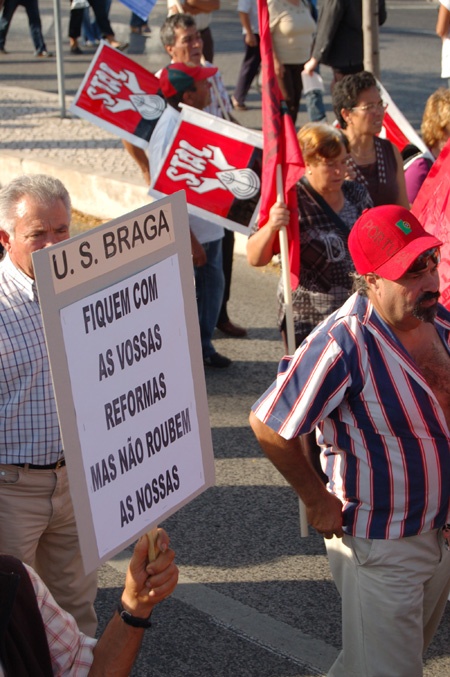 Historical demonstration in Lisbon