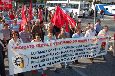 Historical demonstration in Lisbon