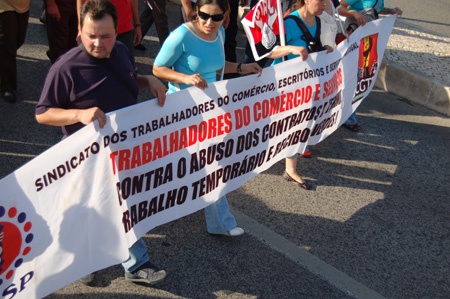 Historical demonstration in Lisbon