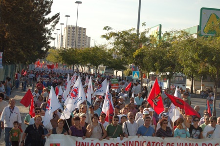 Historical demonstration in Lisbon