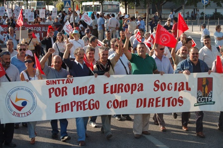 Historical demonstration in Lisbon