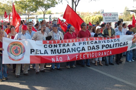 Historical demonstration in Lisbon