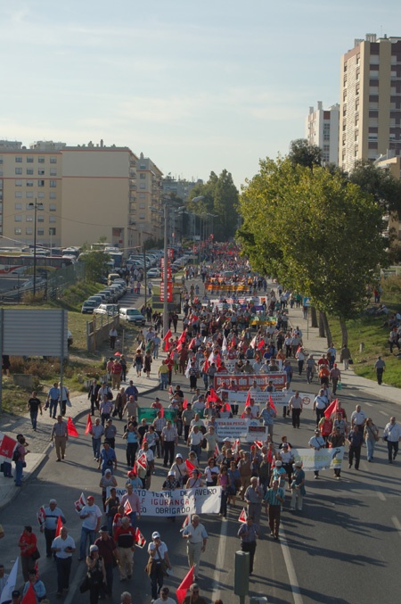 Historical demonstration in Lisbon