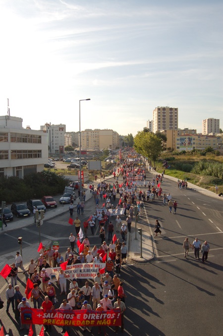 Historical demonstration in Lisbon