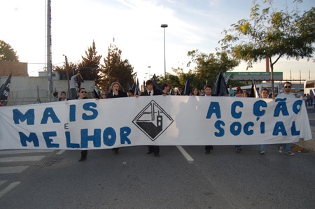 Historical demonstration in Lisbon