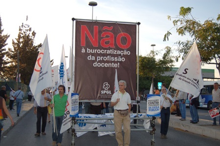 Historical demonstration in Lisbon