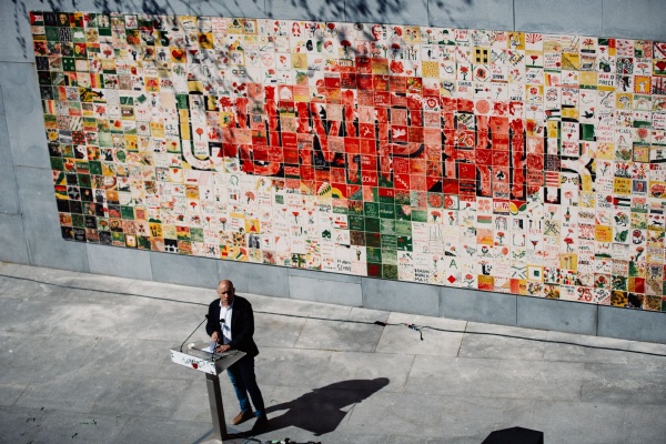 Inauguração do Mural Colectivo de Azulejos «Cumprir», Porto