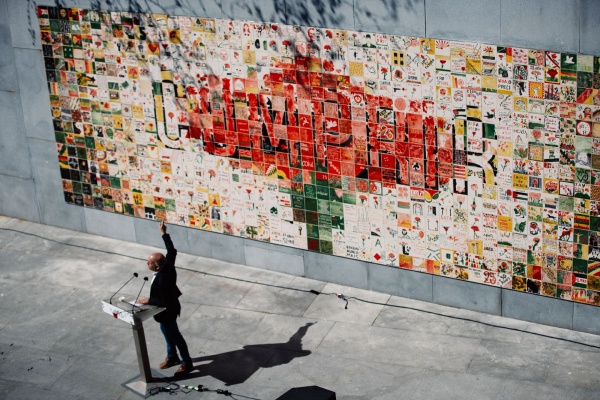 Inauguração do Mural Colectivo de Azulejos «Cumprir», Porto