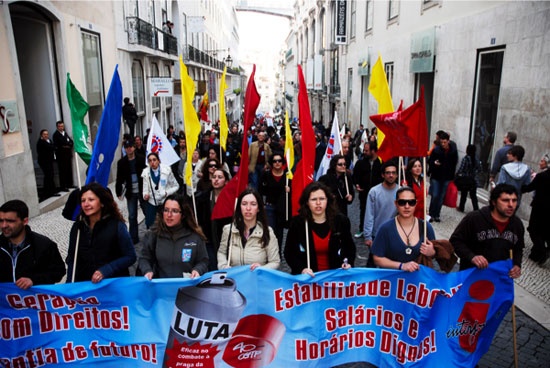 Manifestação de jovens trabalhadores - 26 Março de 2010
