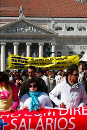 Manifestação de jovens trabalhadores - 28 de Março de 2009