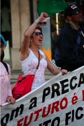 Manifestação de jovens trabalhadores - 28 de Março de 2009