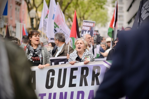 Demonstration of solidarity with the Palestinian people