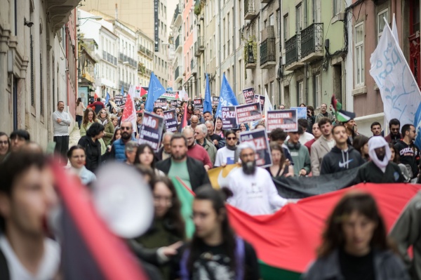 Demonstration of solidarity with the Palestinian people