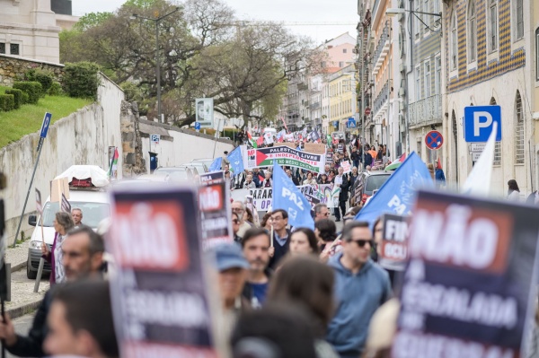 Demonstration of solidarity with the Palestinian people