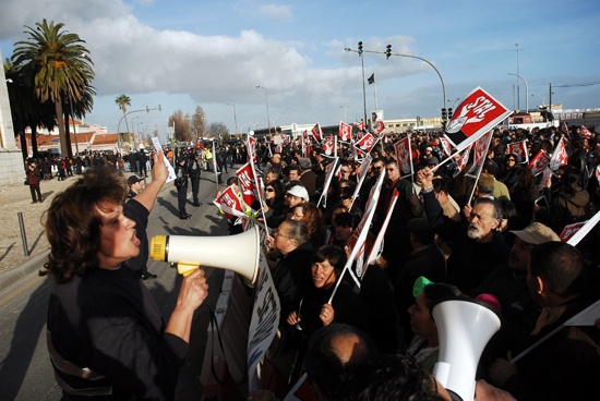 Manifestação de trabalhadores da Administração Pública - 5 de Fevereiro de 2010