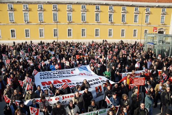 Manifestação de trabalhadores da Administração Pública - 5 de Fevereiro de 2010