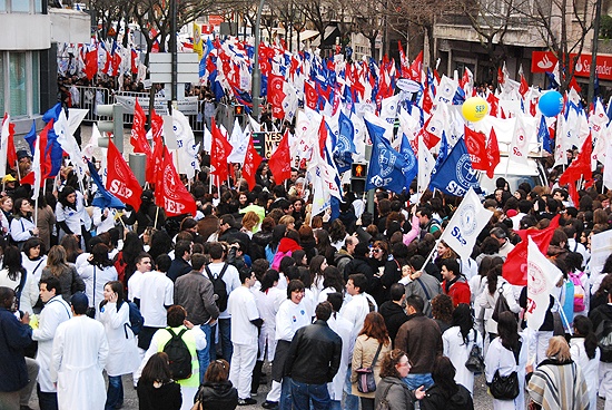 Manifestação dos Enfermeiros - 29 de Janeiro de 2010