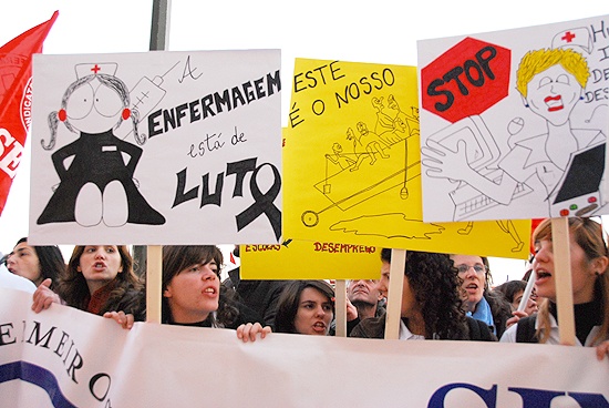 Manifestação dos Enfermeiros - 29 de Janeiro de 2010