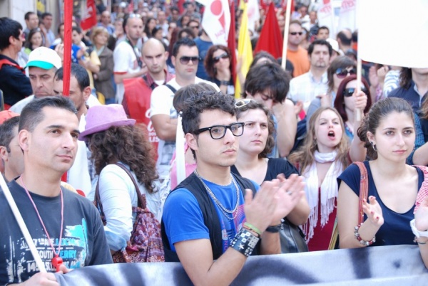 Manifestação nacional de jovens trabalhadores - Interjovem - CGTP/IN - 1 de Abril 2011