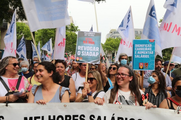 Manifestação Nacional dos trabalhadores da Administração Pública