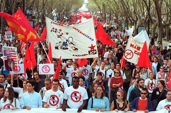 Manifestação contra a guerra, Lisboa