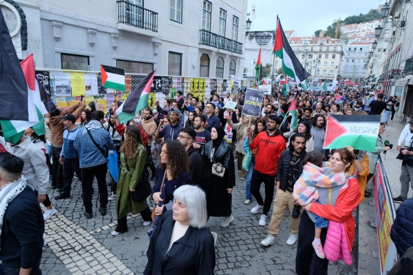 Manifestação pela Paz no Médio oriente. Pelo fim da ocupação da Palestina