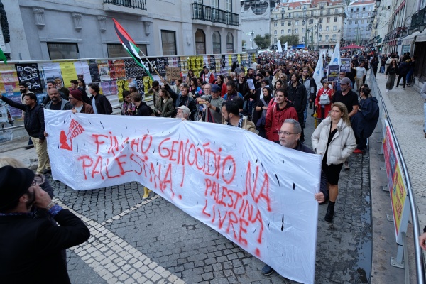 Manifestação pela Paz no Médio oriente. Pelo fim da ocupação da Palestina