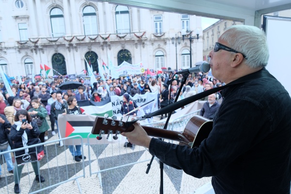 Manifestação pela Paz no Médio oriente. Pelo fim da ocupação da Palestina