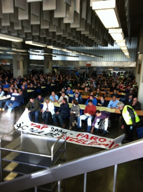 Plenário e concentração de trabalhadores do grupo TAP