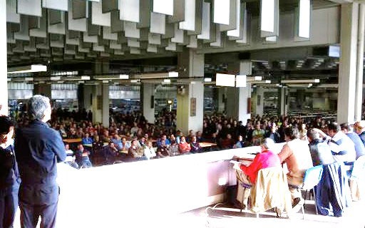 Plenário e concentração de trabalhadores do grupo TAP