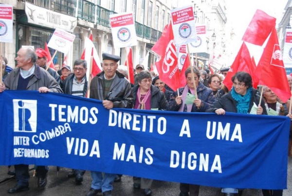 Reformados, Pensionistas e Idosos em Luta -  Manifestação em lisboa