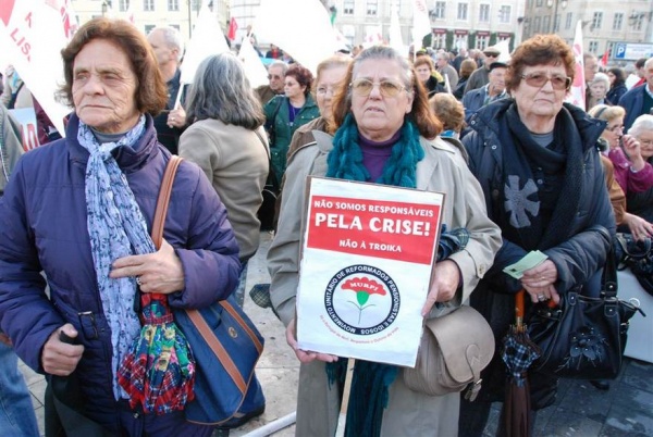 Reformados, Pensionistas e Idosos em Luta -  Manifestação em lisboa