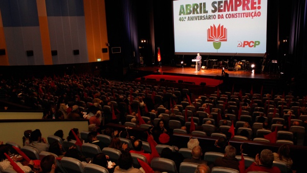 Political and Cultural Session to celebrate the 40th Anniversary of the Constitution, Lisbon