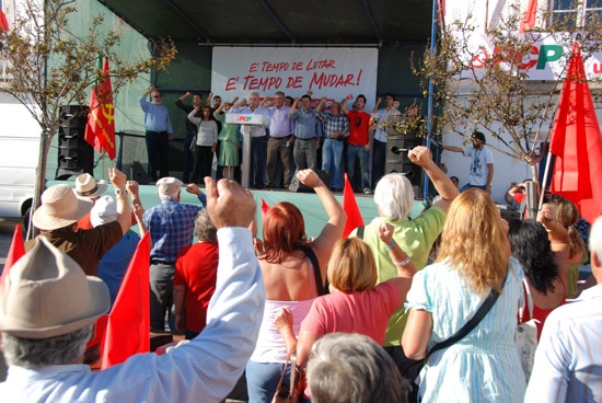 Comício em Grândola - 04 de Outubro de 2008