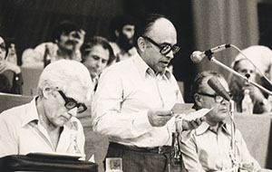 Presidindo à Conferência Nacional do PCP - A via do Desenvolvimento, Paio Pires, Seixal