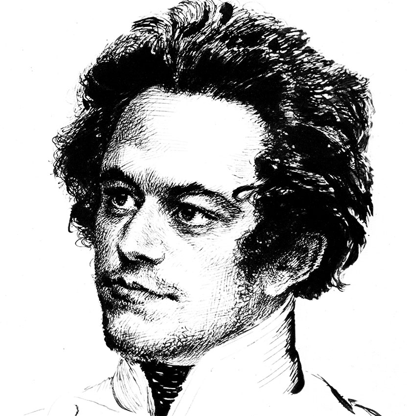 Retrato de Karl Marx enquanto jovem