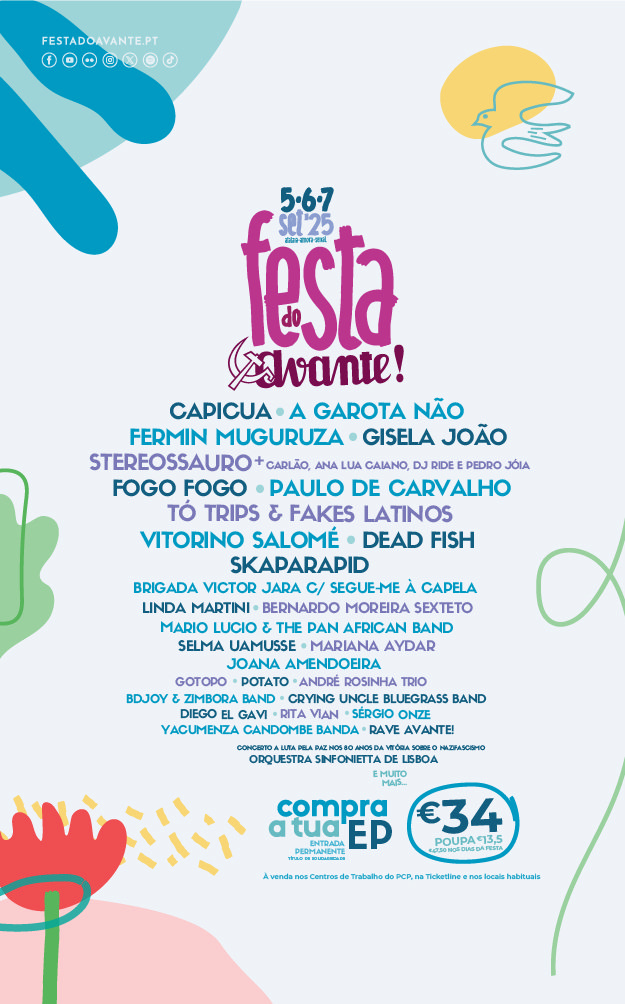 Festa do Avante! 2024 - 5, 6 e 7 de Setembro - Atalaia | Amora | Seixal